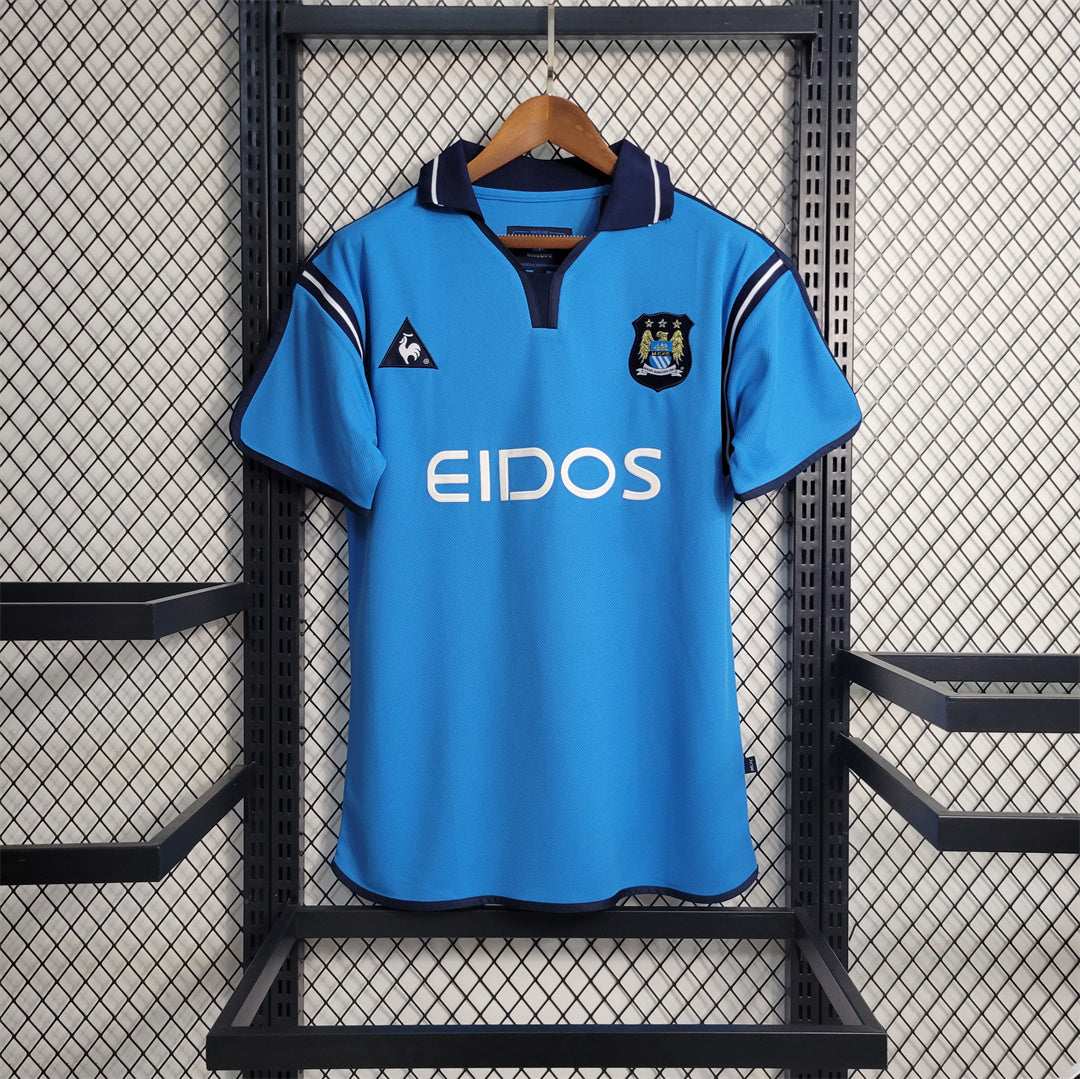 Camisola Retro Manchester City F.C. Principal 01/02