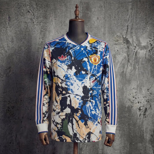Camisola Manchester United F.C. Stone Roses 2026 - Manga Comprida