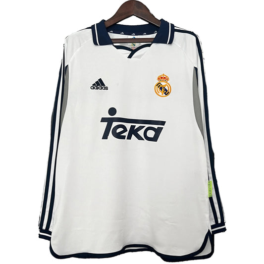 Camisola Retro Real Madrid CF Principal 00/01 Manga Comprida