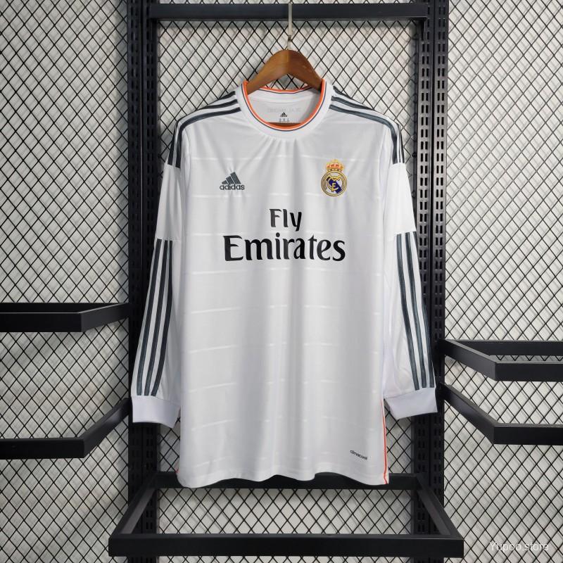 Retro Real Madrid Principal 2013/14 Manga Comprida