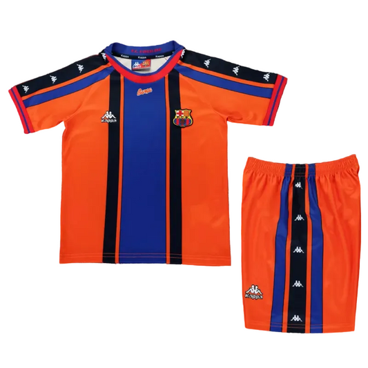 Equipamento Criança Retro FC Barcelona Alternativa 97/98