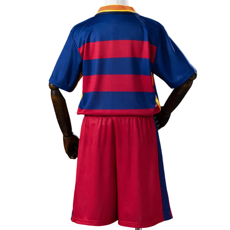 Equipamento Criança Retro FC Barcelona Principal 15/16