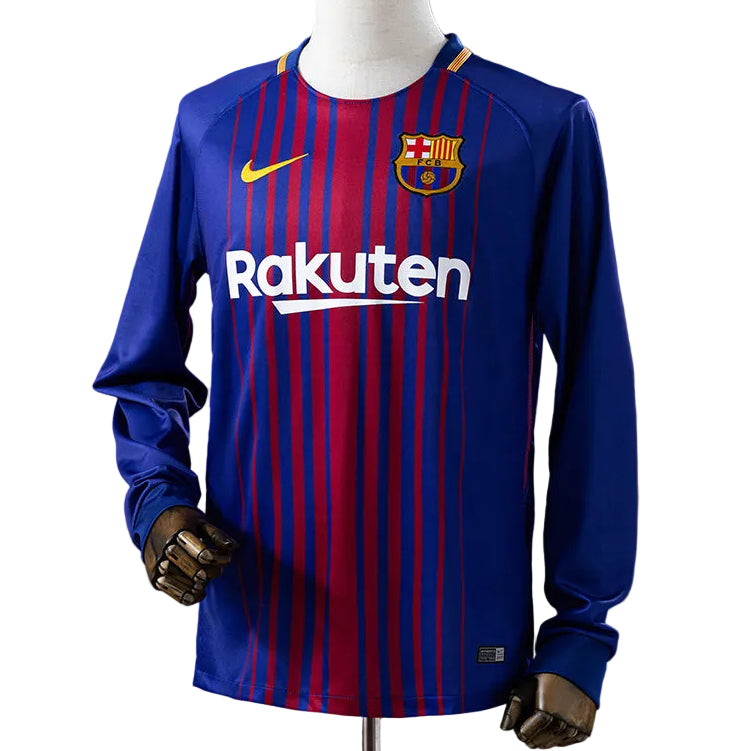 Camisola Retro FC Barcelona Principal 17/18 Manga Comprida