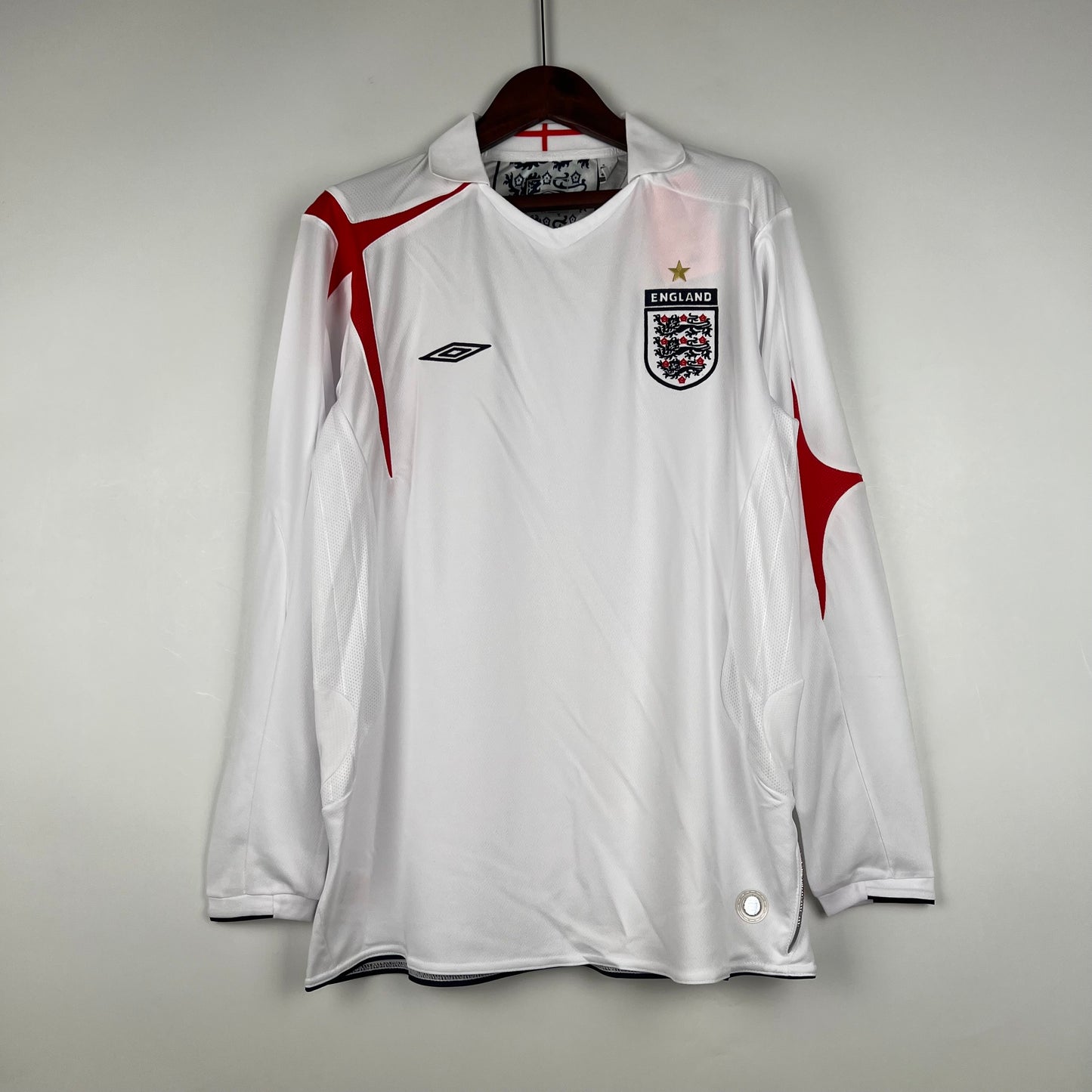 Retro Inglaterra 2006 Manga Comprida