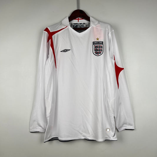 Retro Inglaterra 2006 Manga Comprida