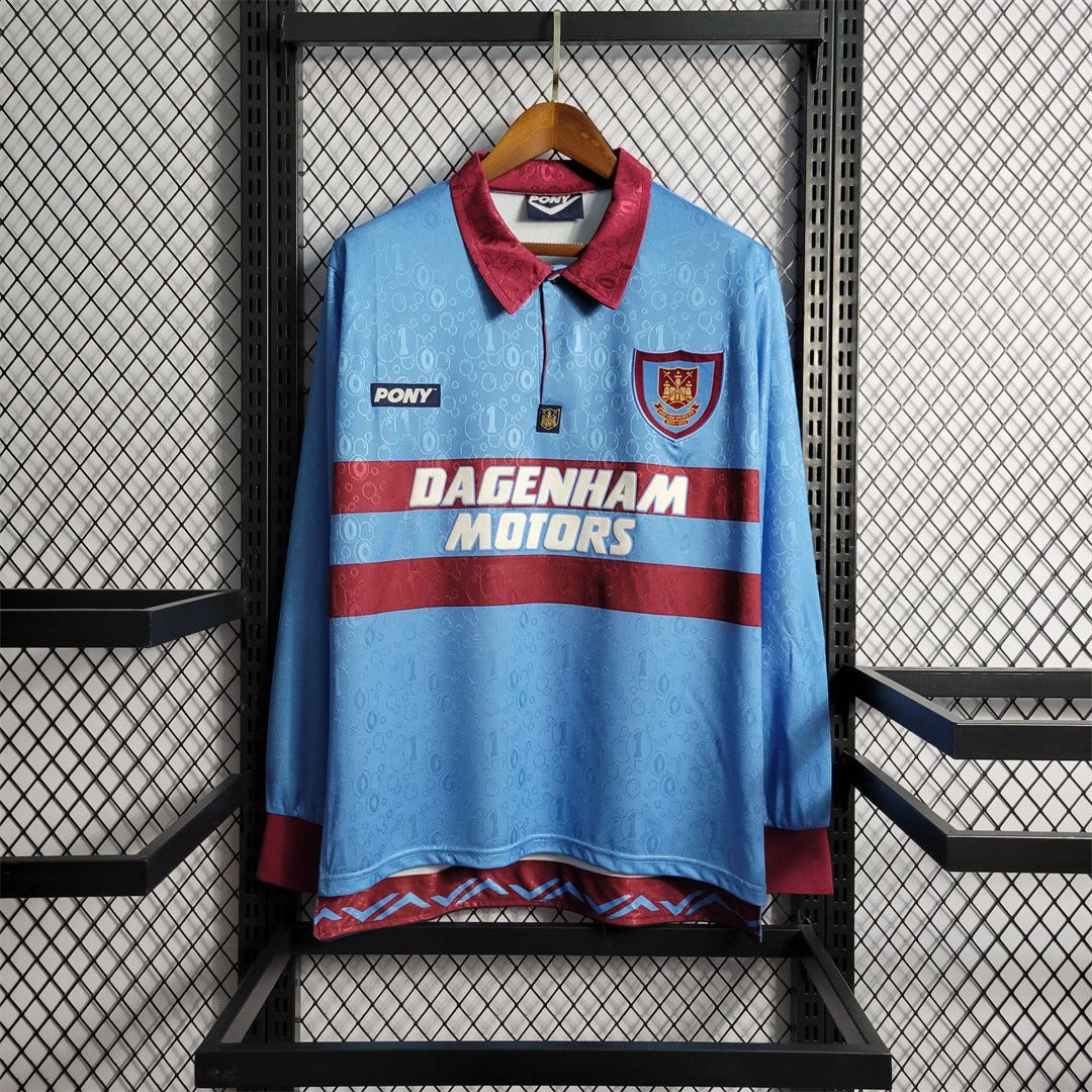 Retro West Ham United 1996/97 Manga Comprida