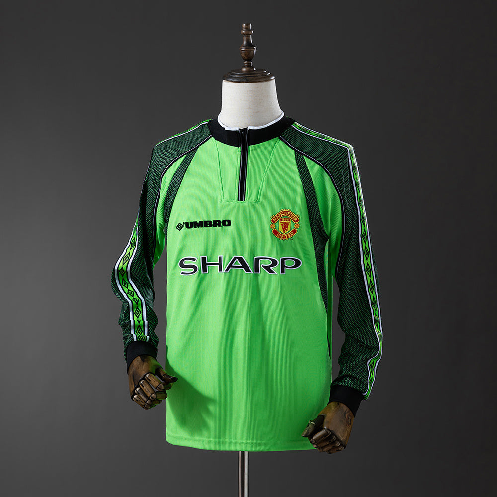 Camisola Retro Manchester United F.C. Guarda-Redes 98/99 Manga Comprida