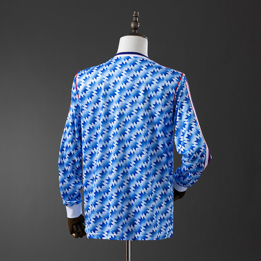 Camisola Retro Manchester United F.C. Alternativa 91/92 Manga Comprida
